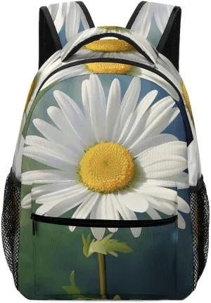 Stylish Backpack, Daisy Flower Print Durable Backpack Travel Backpack Hiking Backpack Ergonomic Backpack Comfortable Backpack