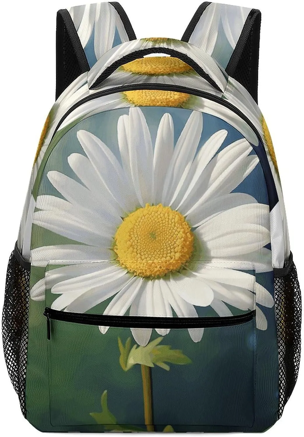 Stylish Backpack, Daisy Flower Print Durable Backpack Travel Backpack Hiking Backpack Ergonomic Backpack Comfortable Backpack