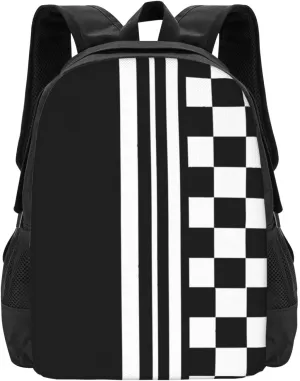 Stylish Black And White Lightweight Packable Backpack Travel Casual Hiking Daypack Foldable Backpack For Men Women