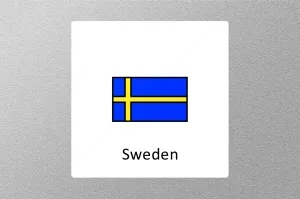 Sweden Flag Travel Sticker