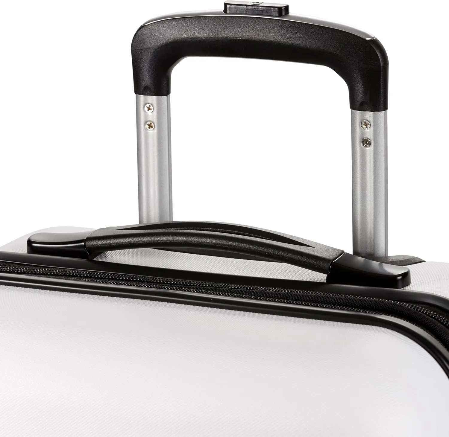 SwissGear 7366 Hardside Expandable Luggage with Spinner Wheels, White, Carry-On 19-Inch
