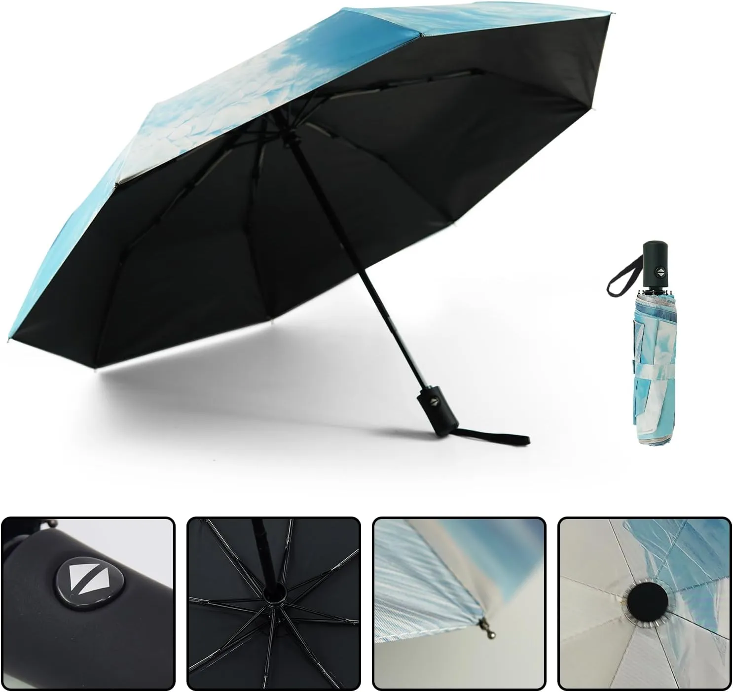 SY COMPACT Travel Umbrella Windproof Automatic Umbrellas-Factory Outlet umbrella