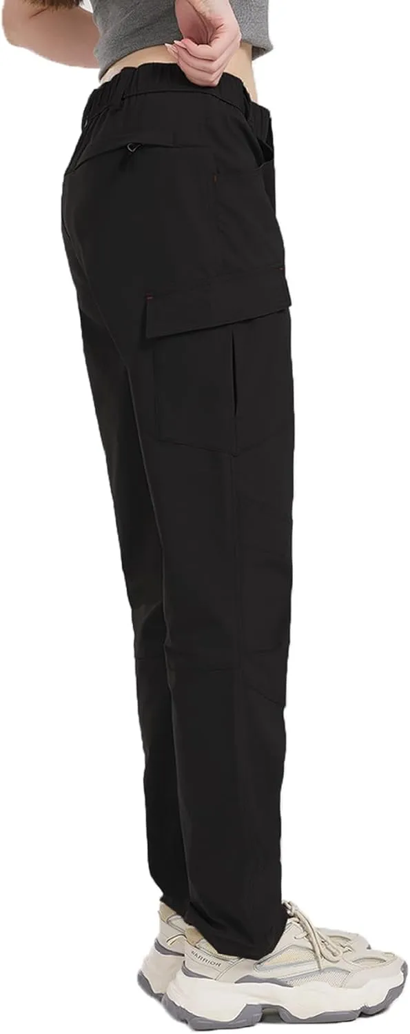 SYKROO Travel Pants for Women Waterproof Quick Dry Cargo Pants Hiking Camping Workout Pants Mountain Trouser with Pocket