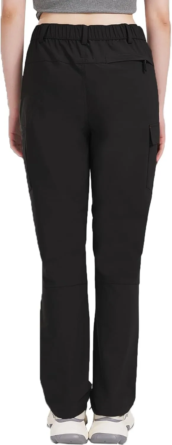 SYKROO Travel Pants for Women Waterproof Quick Dry Cargo Pants Hiking Camping Workout Pants Mountain Trouser with Pocket