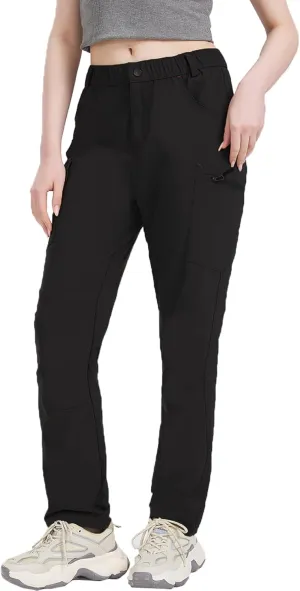 SYKROO Travel Pants for Women Waterproof Quick Dry Cargo Pants Hiking Camping Workout Pants Mountain Trouser with Pocket
