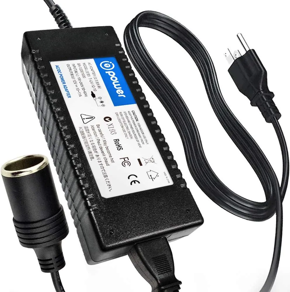 T POWER 10 Amp AC to 12V DC Power Adapter for Koolatron,Wagan, Black & Decker, PowerChill Converter Model: EL9903, 226 2577 EL2296 Personal Fridge 6L, 7L, 10.5 Liter Power Supply Charger