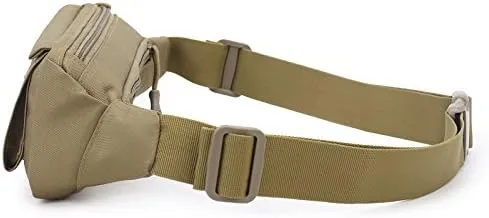 Tactical Waist Bag Multifunctional Shoulder Crossbody Large Fanny Pack Men Women Wallets for Work Travel Fishing (Yellow)