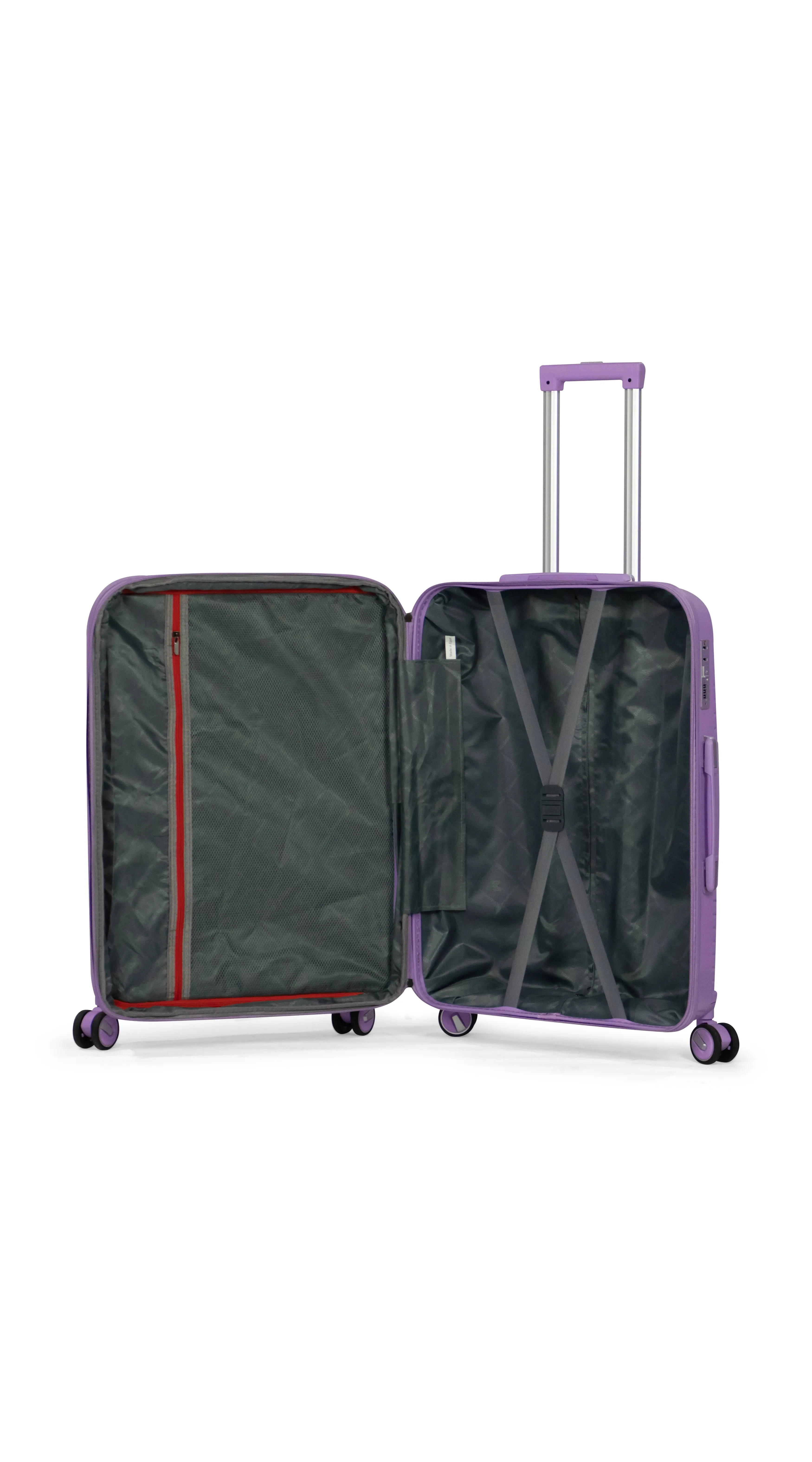 TAJ- Comlpete Luggage Set 3 Piece -UNBREAKABLE PP(purple)
