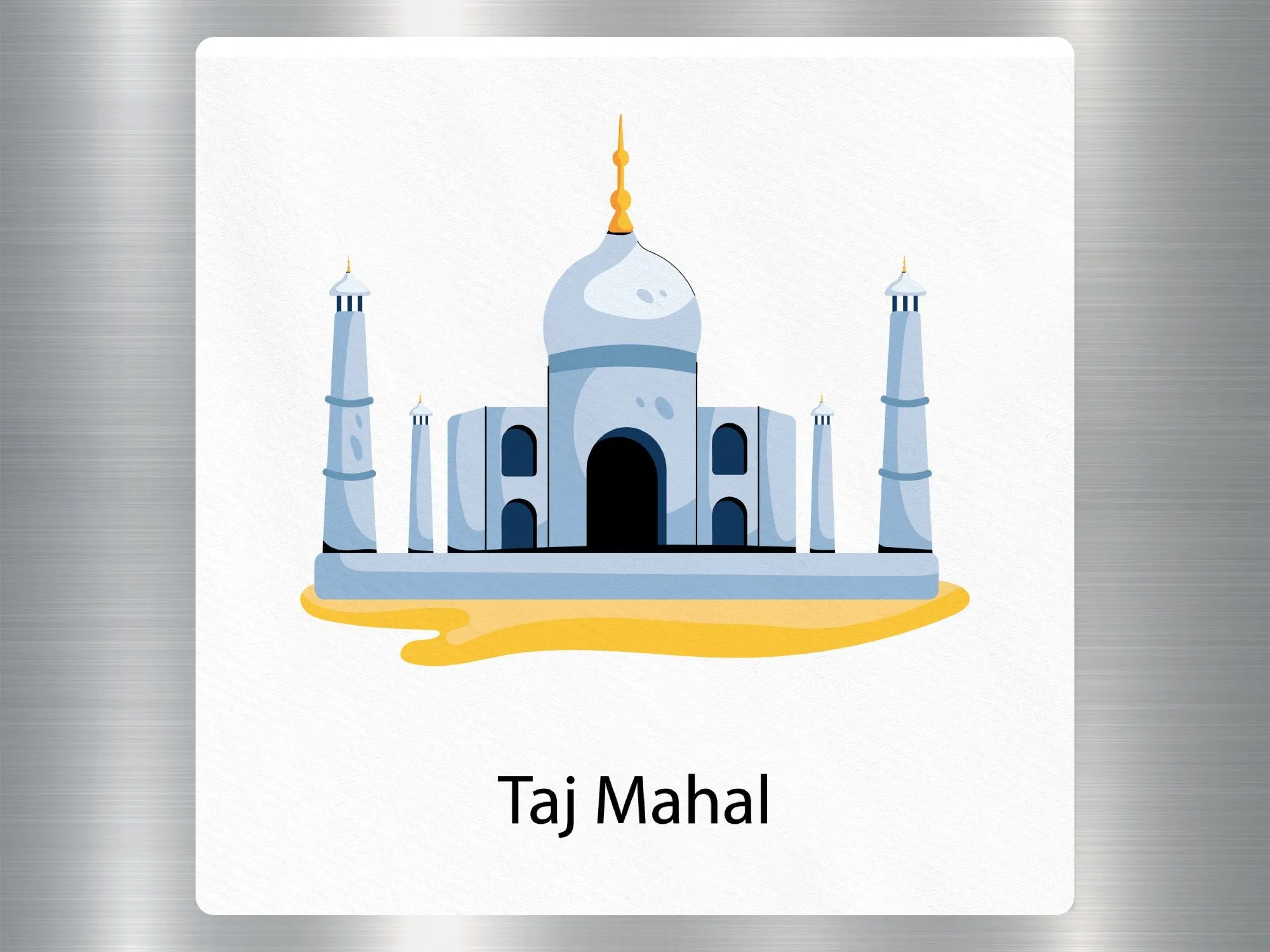 Taj Mahal Travel Sticker