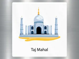 Taj Mahal Travel Sticker