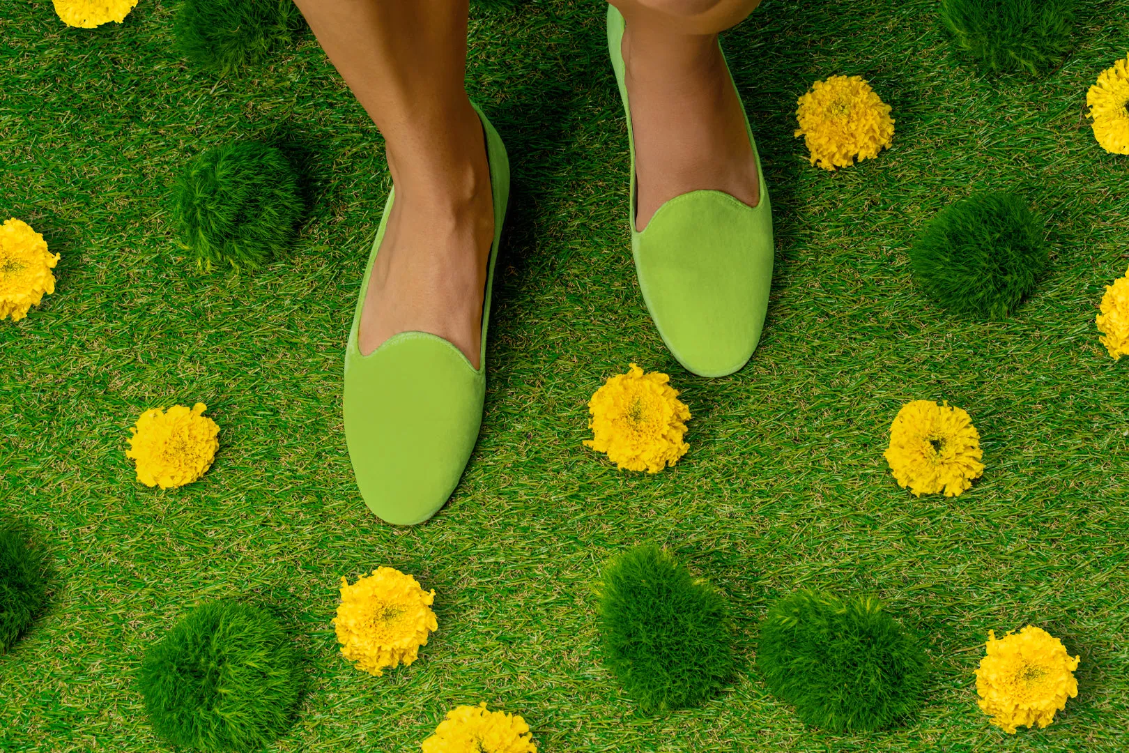 TARA SLIPPER - KIWI GREEN