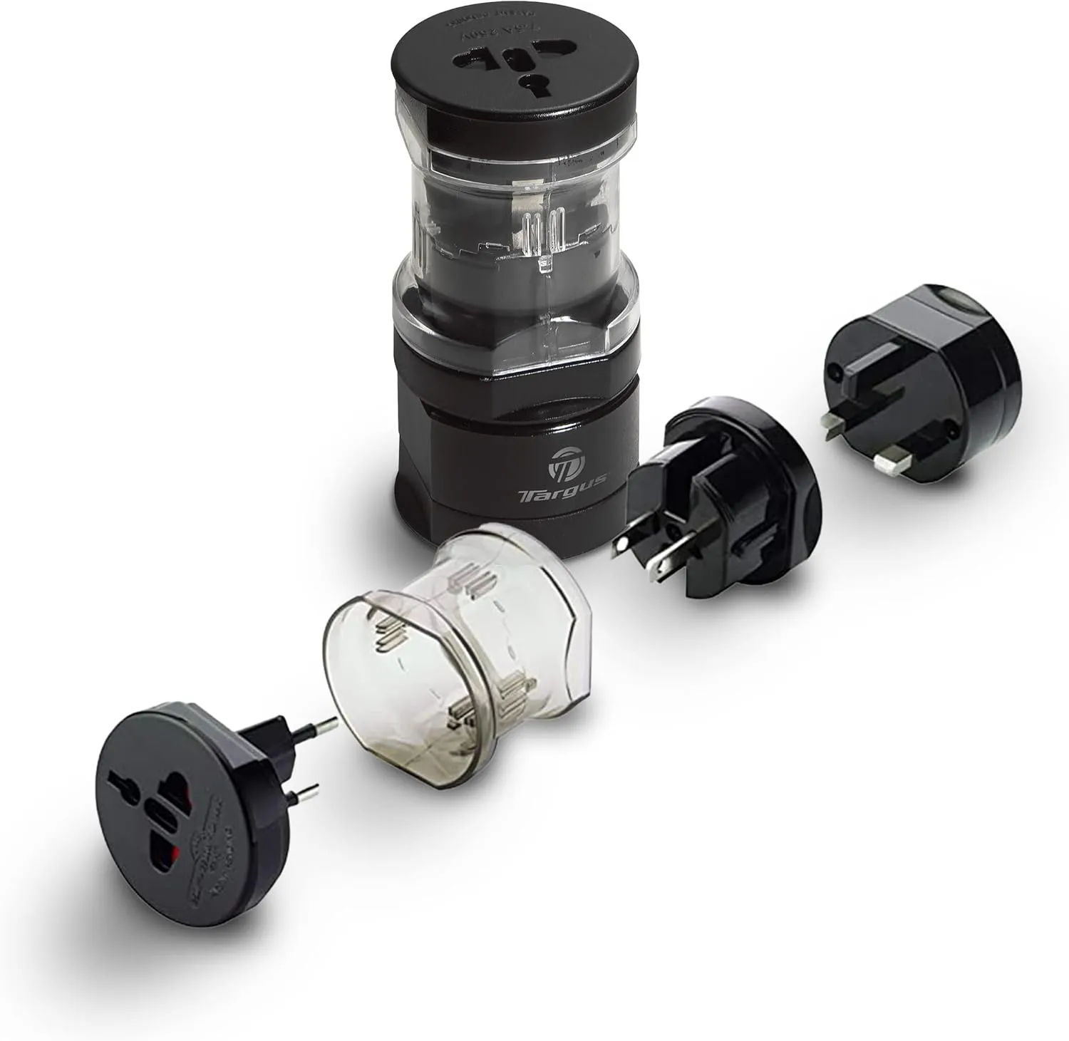 Targus Universal Travel Adapter, International Plug Adapter, Travel Worldwide Power Adapters for Europe, UK, Asia, Africa, LAC, MENA, & USA, Travel Plug Adapter and Voltage Converter (APK01US1)