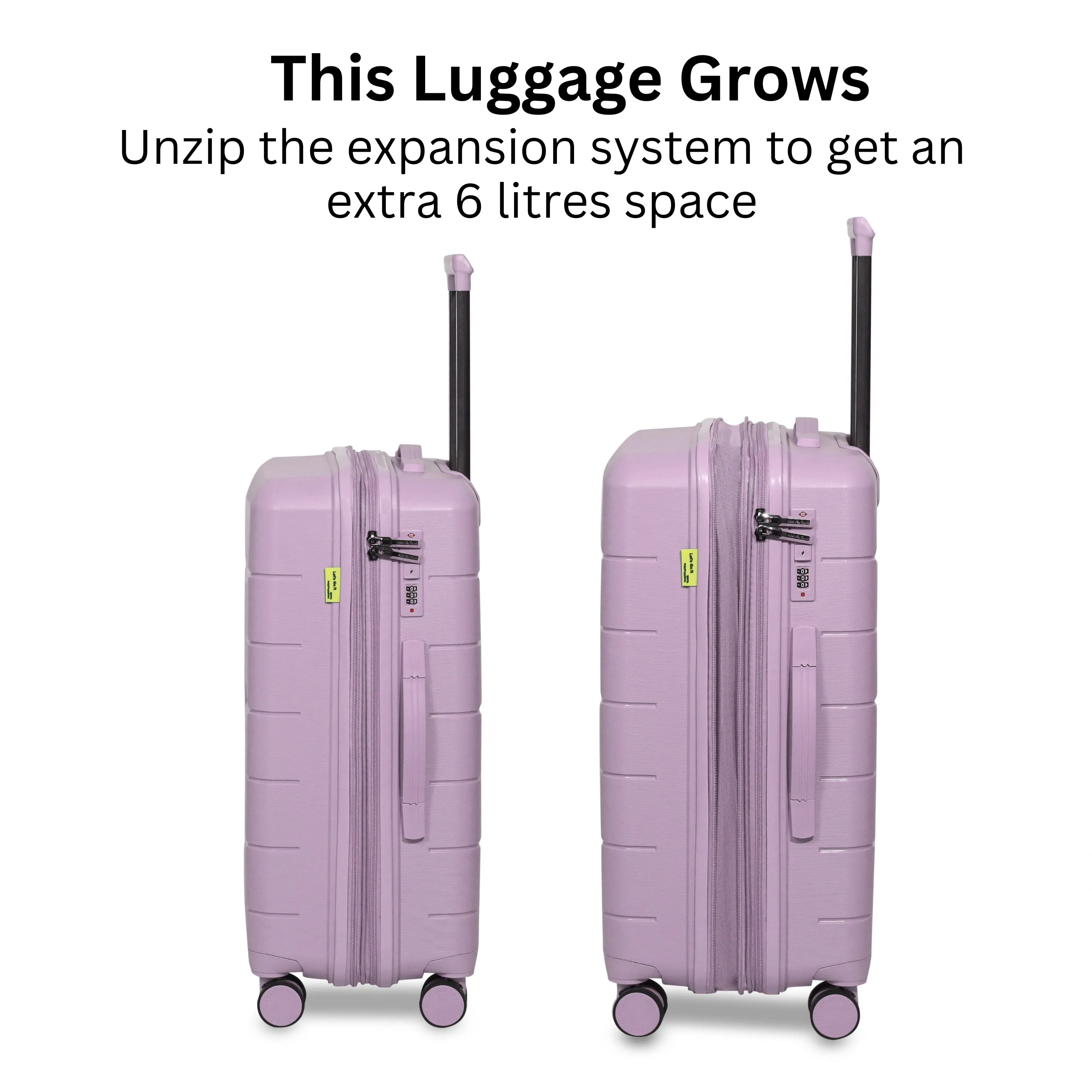 The Orlando Pink - Unbreakable Expandable Luggage