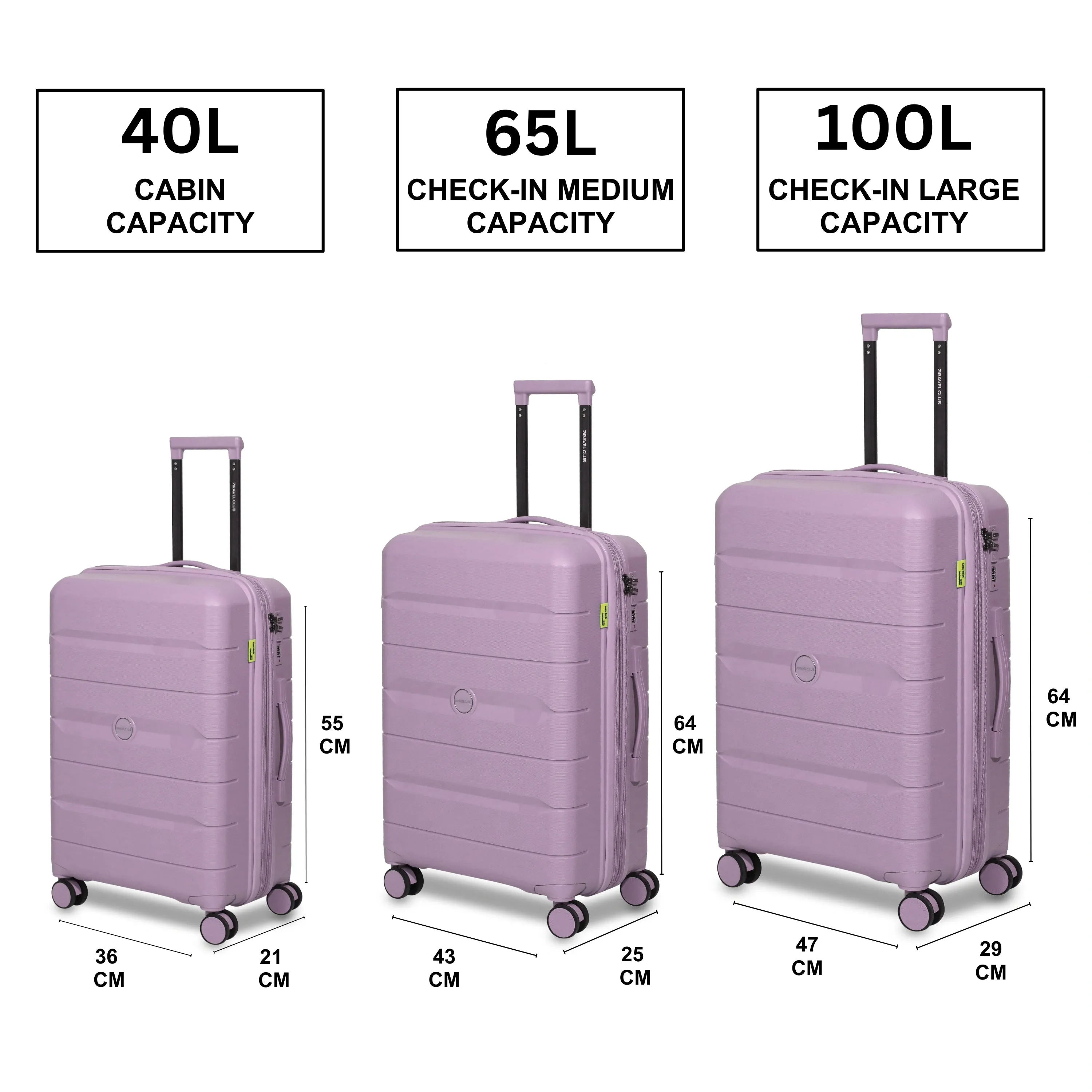 The Orlando Pink - Unbreakable Expandable Luggage