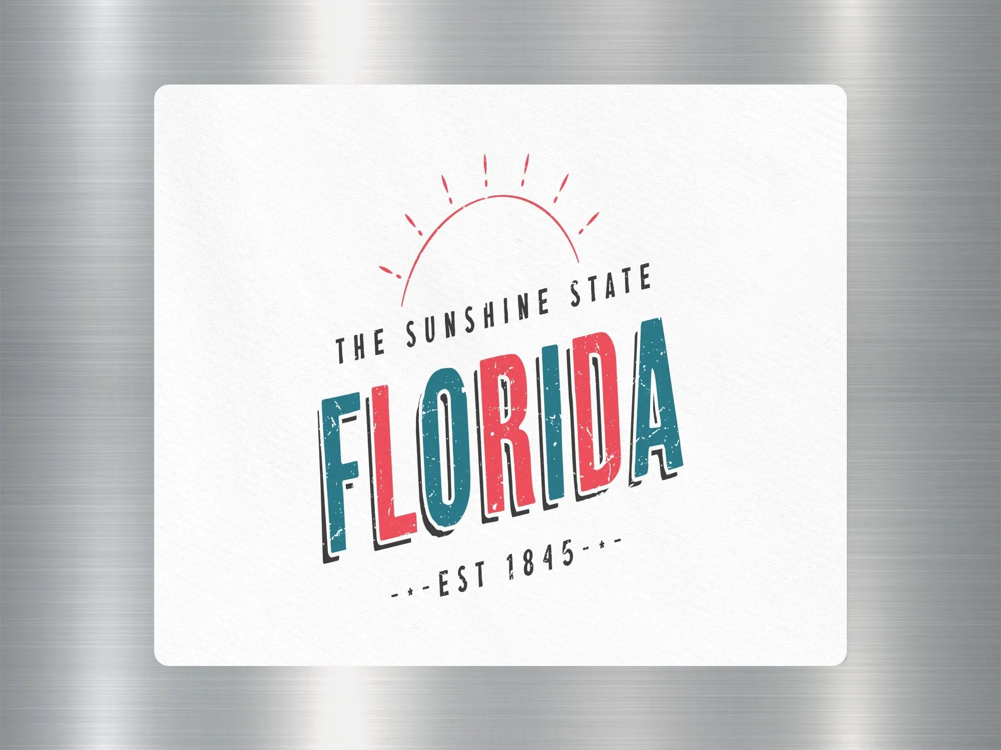 The Sunshine State Florida Travel Sticker