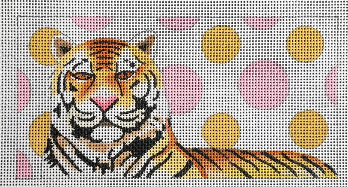 Tiger with pink and orange dots Insert