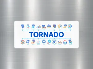 Tornado Travel Sticker
