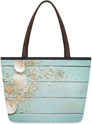 Tote Bag for Women with Zipper Large Capacity Top Handle Casual Shoulder Bag Handbag Reusable Shopping