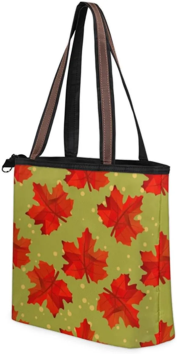 Tote Bag for Women with Zipper Large Capacity Top Handle Casual Shoulder Bag Handbag Reusable Shopping