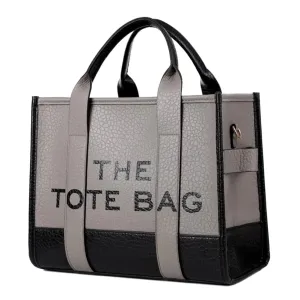 Tote Bags,Leather Dark Khaki Leisure Bags with Zipper,;Large Shopping Handbags for Women