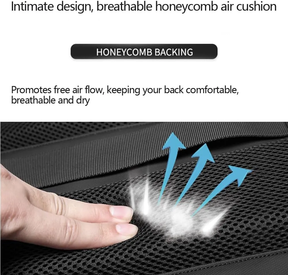 Transactione Backpack, Expandable Multifunctional Large Capacity Backpack,Travel Anti-Theft Vacuum Airbag Backpack (Black), Medium