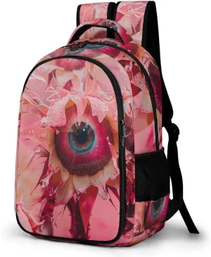 Travel Backpack for Men Women Carry On Backpack 15.6 Inch Laptop Backpack Red Abstract Blur Work Business Backpacks
