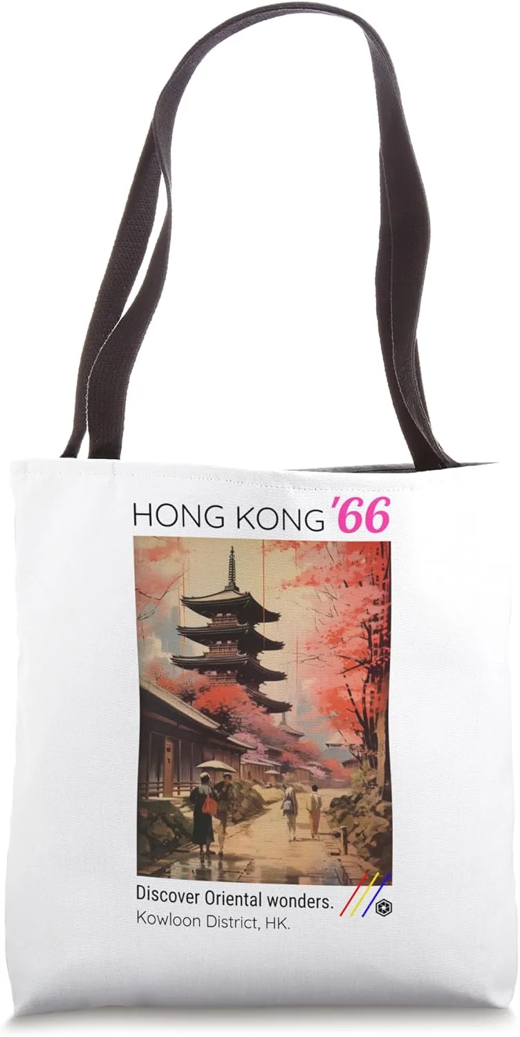 Travel Lover Oriental Art Wanderlust Love Backpacking Tote Bag