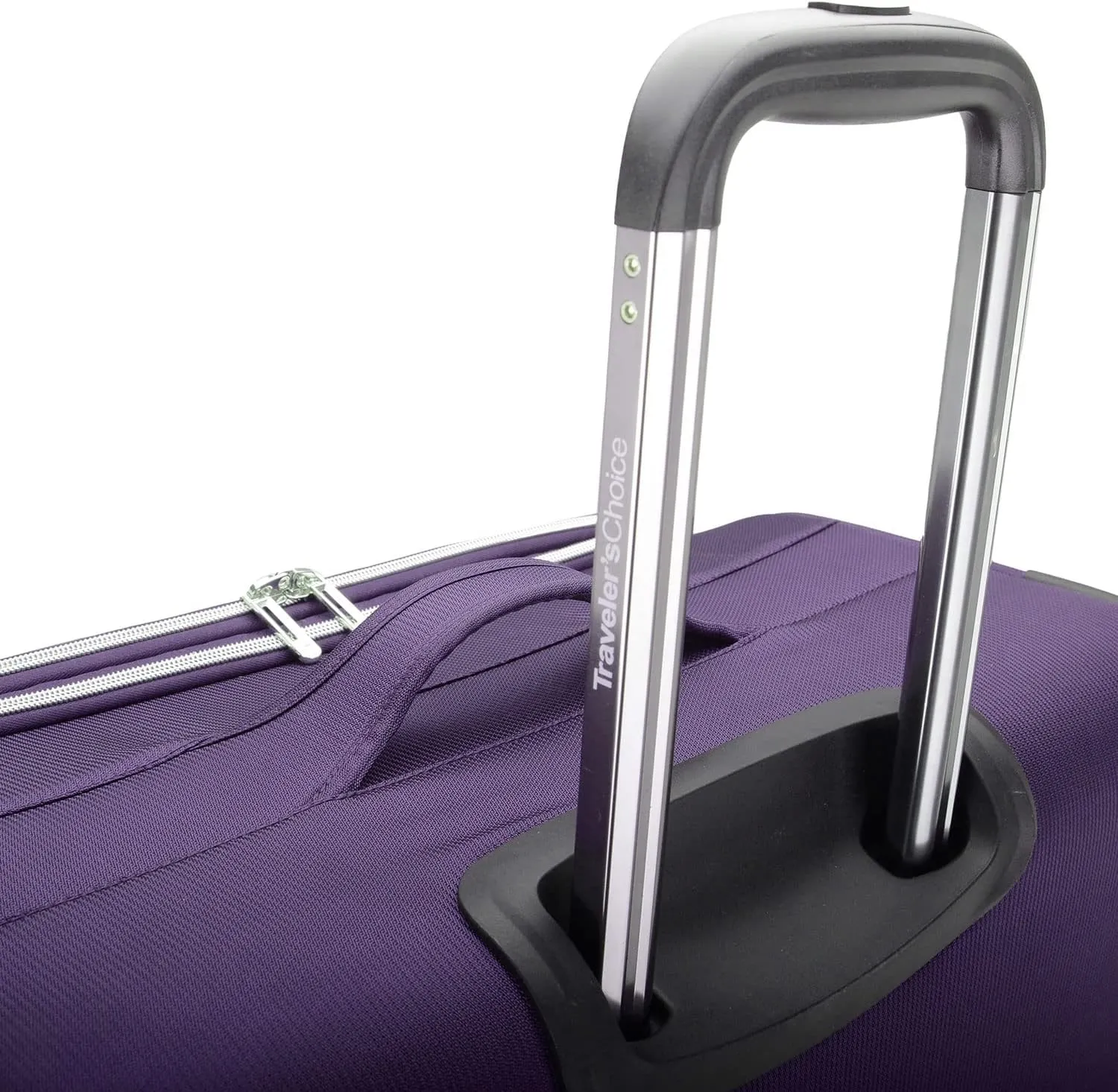 Traveler's Choice Lares Softside Expandable Luggage with Spinner Wheels, Purple, Carry-On 22-Inch