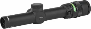 Trijicon TR24G AccuPoint 1-4x24mm Riflescope, 30mm Main Tube with BAC Green Triangle Post Reticle, Matte Black