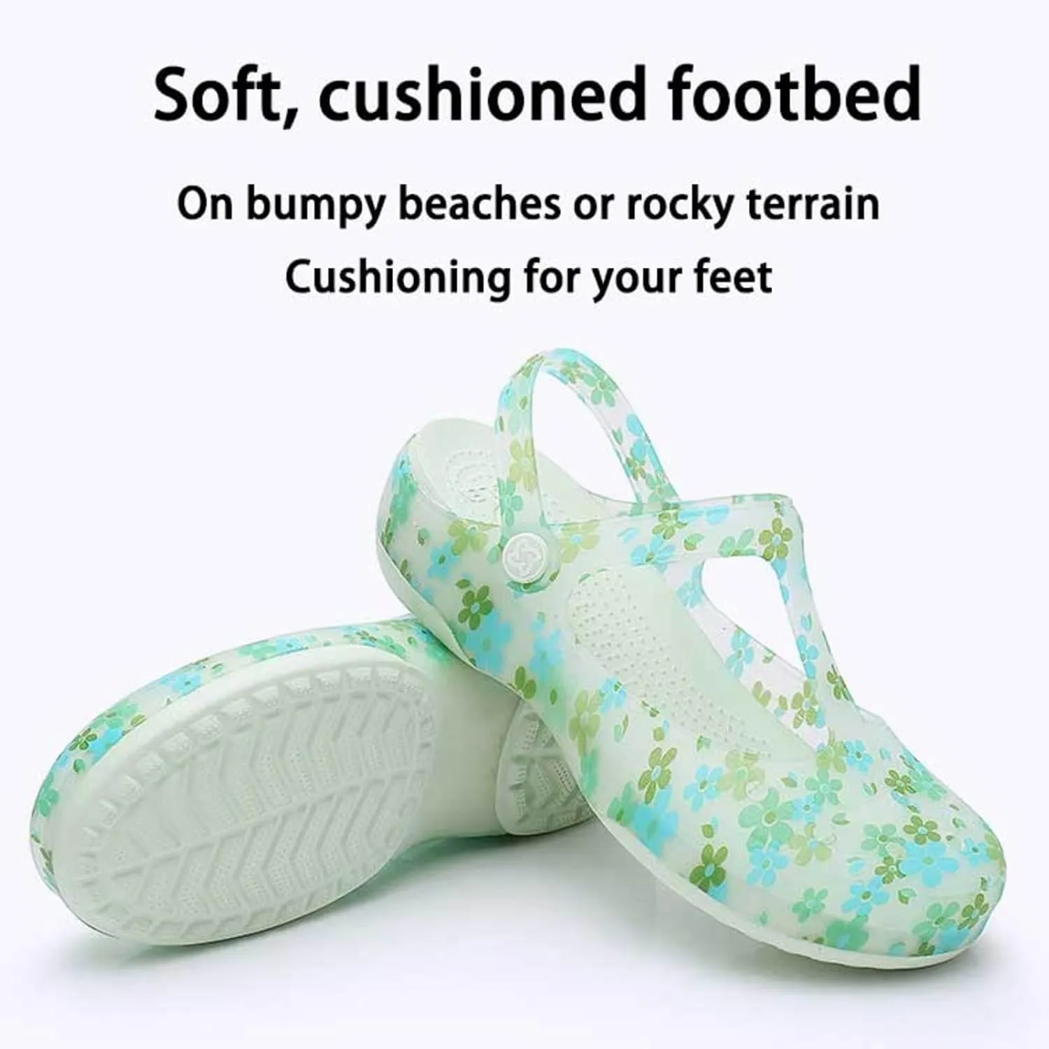 TZUFA Shoes for Women Travel Slippers for Women Garden Shoes,A-8