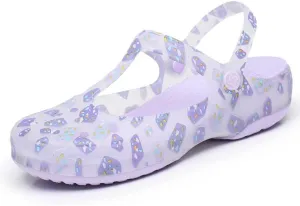 TZUFA Shoes for Women Travel Slippers for Women Garden Shoes,A-8