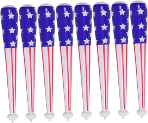 Unique American Flag Inflatable Baseball Bat for Boys and Girls for Pool Play Travel