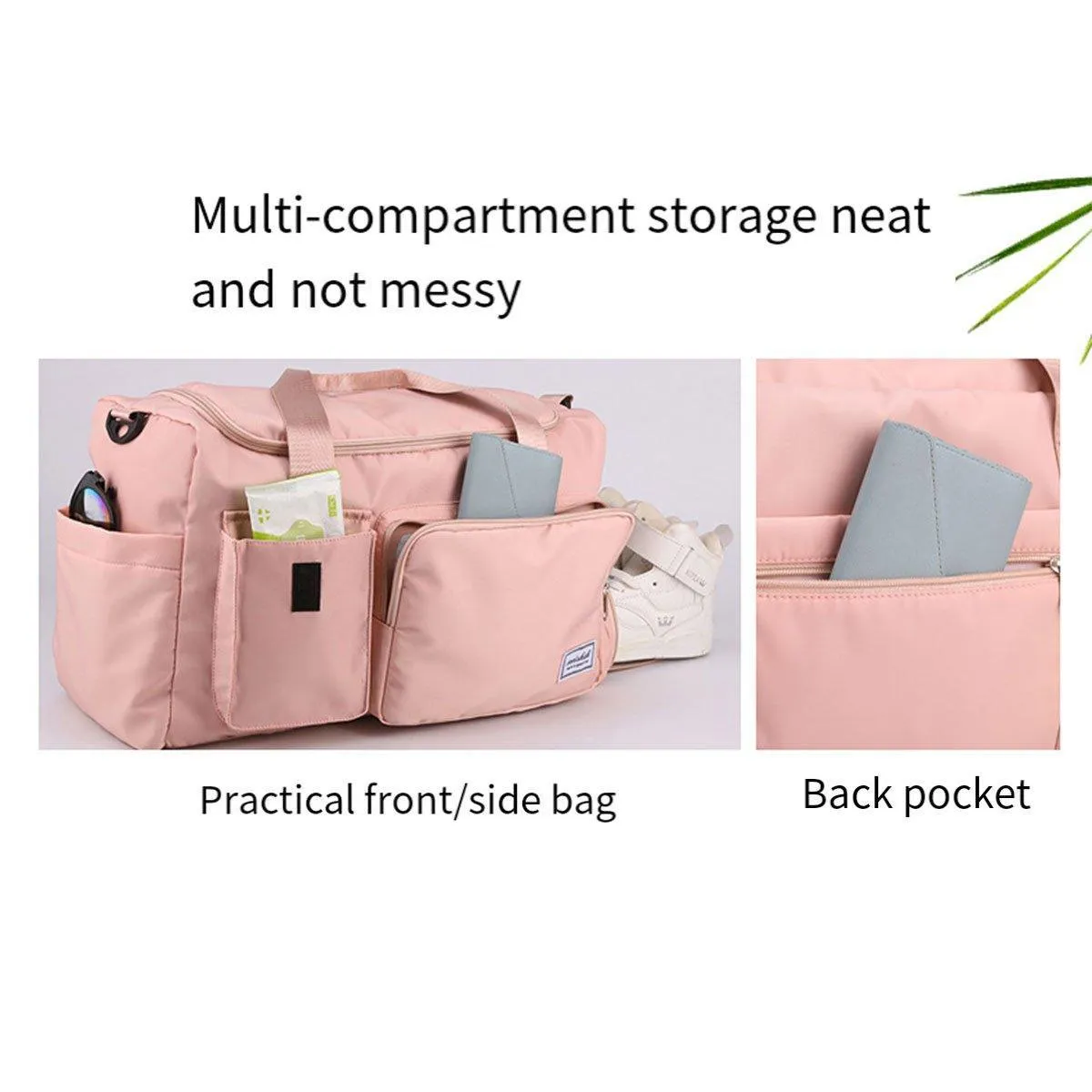 Unisex Waterproof Portable Travel Luggage Carry On Shoulder Hand Duffle Bag