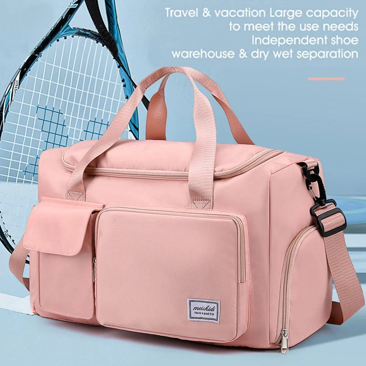 Unisex Waterproof Portable Travel Luggage Carry On Shoulder Hand Duffle Bag