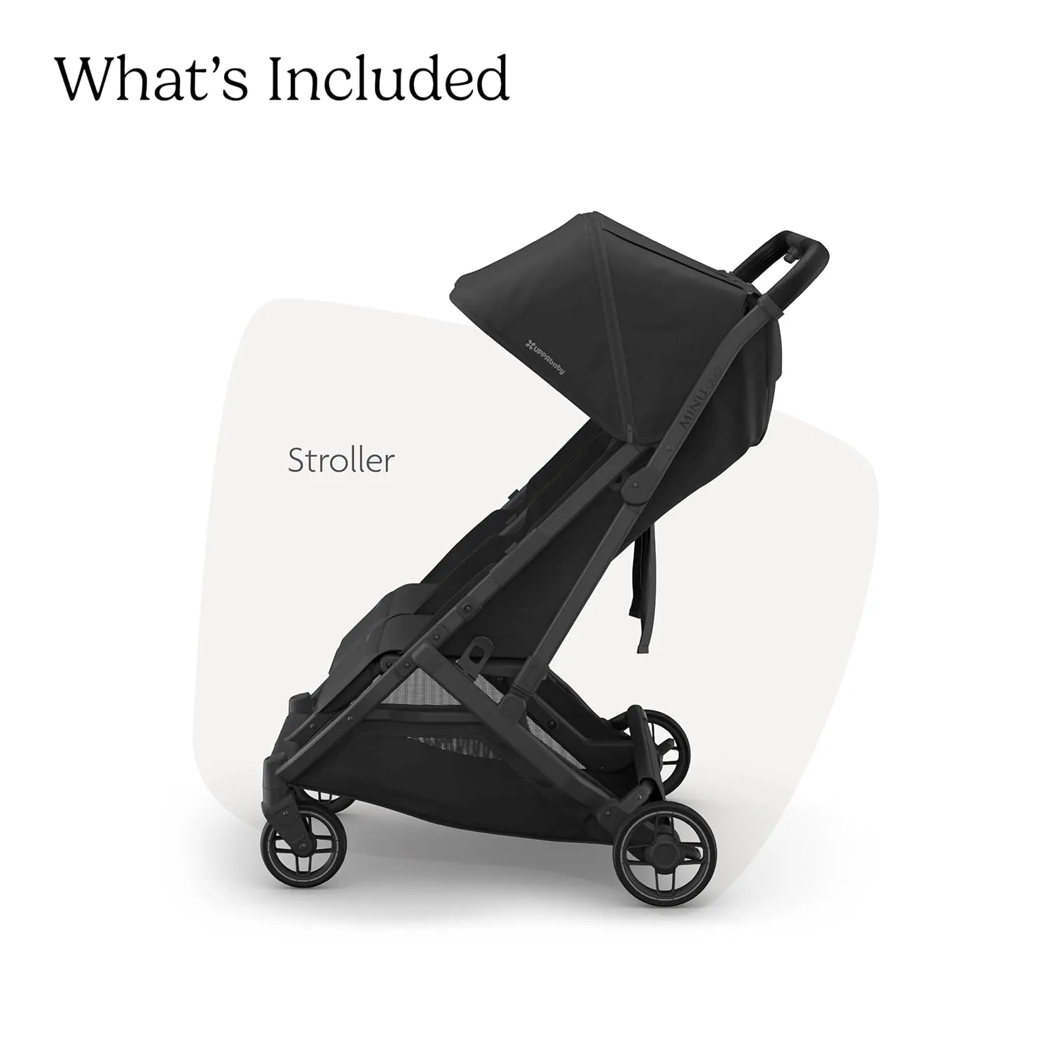 UPPAbaby Minu Duo Side-by-Side Double Stroller - Lightweight   Compact Design for Travel - Easy Fold- from Birth to Toddler - Independent Recline - Jake (Charcoal/Carbon Frame/Black Leather)