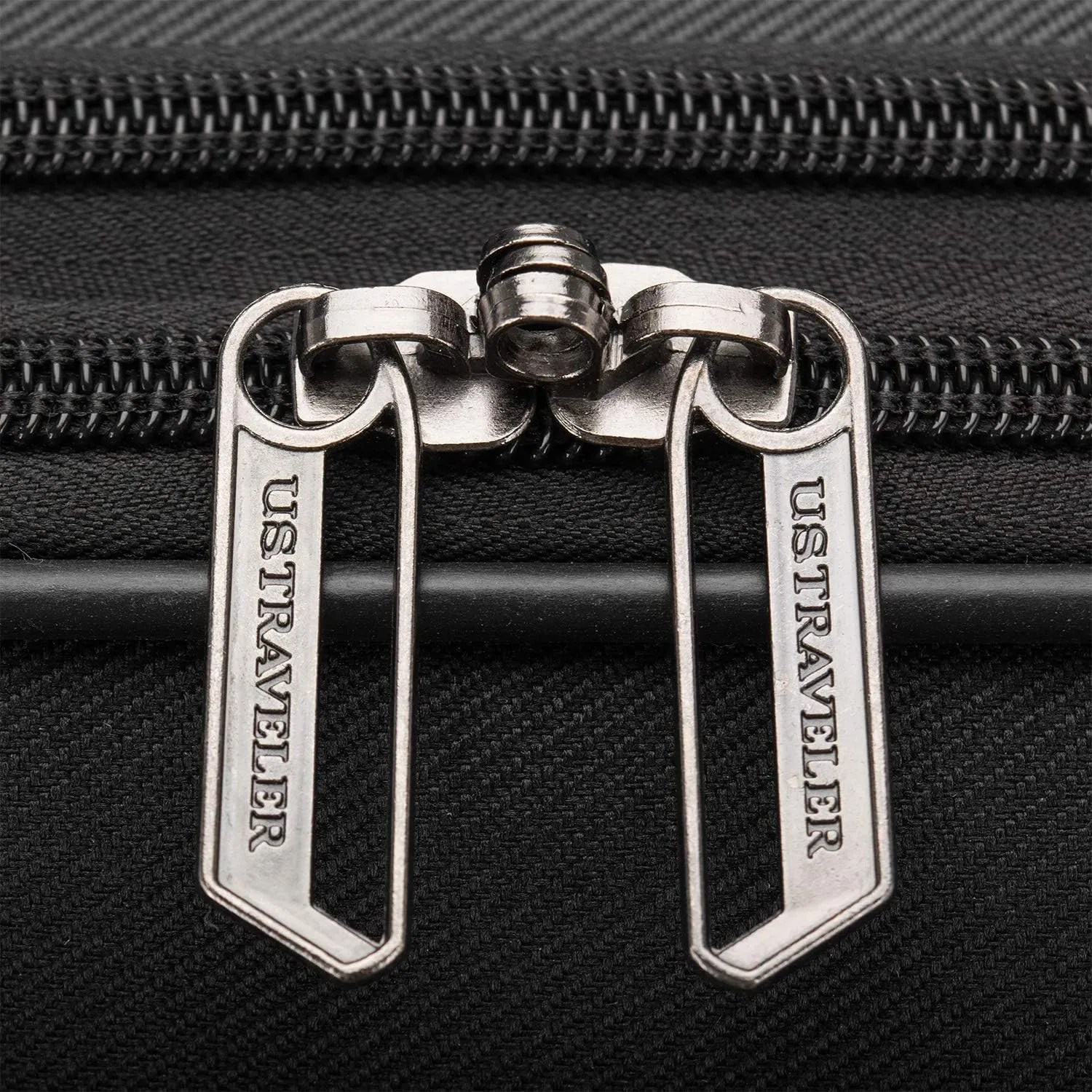 U.S. Traveler Aviron Bay Expandable Softside Spinner Wheels, Black, 3 Piece Luggage