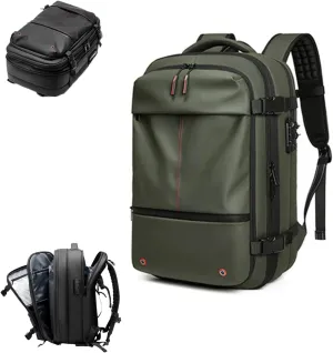 Vaccage Backpack, Vaccage Bag, Expandable Travel Backpack with Vacuum Compression Waterproof Design Opening Closing Design (Green)