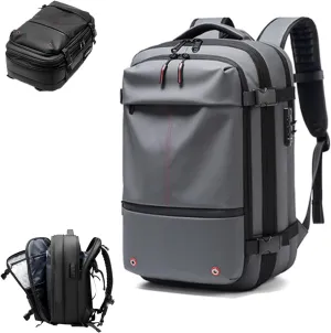 Vaccage Backpack, Vaccage Bag, Expandable Travel Backpack with Vacuum Compression Waterproof Design Opening Closing Design (Grey)