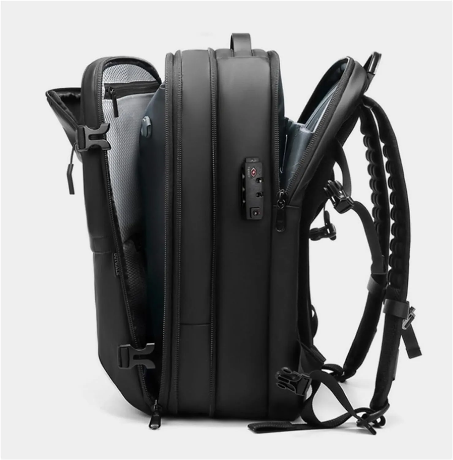 Veloutte Travel Backpack, Veloussette Space Bag, Velouette Space Bag, Expandable Waterproof Backpack (black)