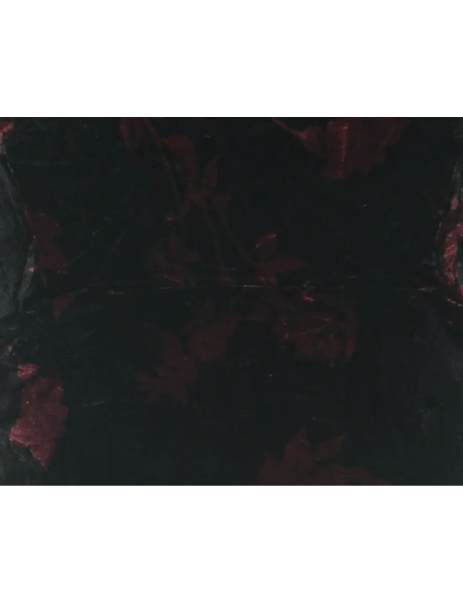 Velvet Black Evening Dress - S