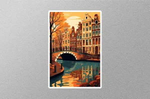 Vintage Amsterdam 6 Travel Sticker