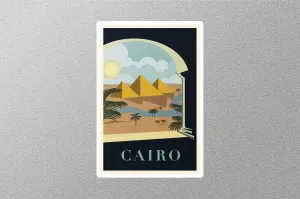 Vintage Cairo Travel Sticker