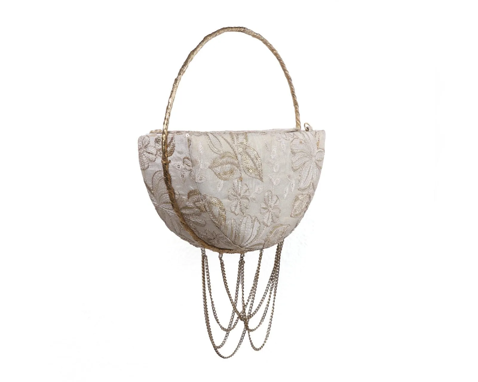 Vintage inspired Gold floral