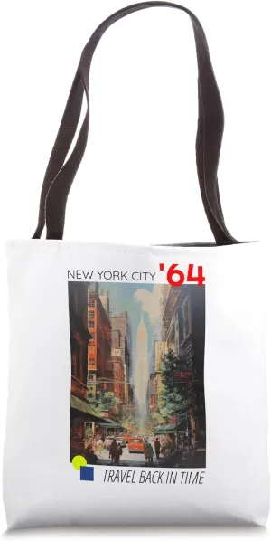 Vintage New York Culture Backpacking Adventure Traveling NYC Tote Bag