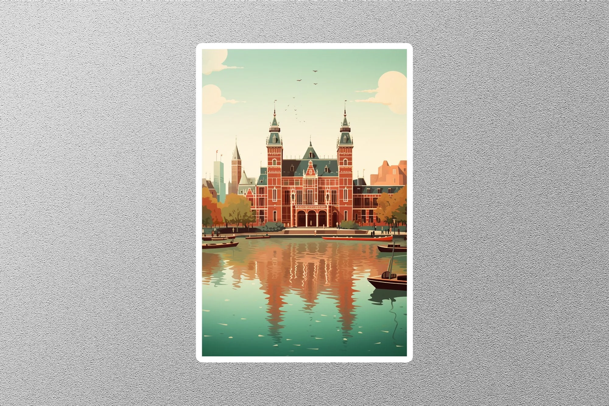 Vintage Rijksmuseum Travel Sticker