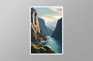 Vintage Scandinavia Travel Sticker
