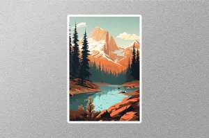 Vintage Wyoming Travel Sticker