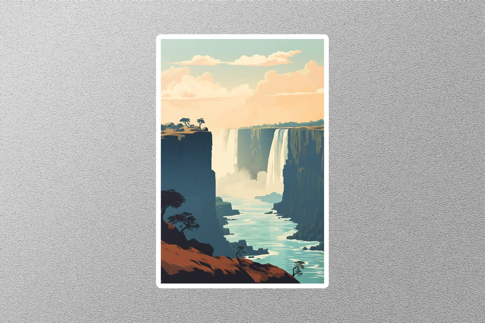 Vintage Zimbabwe Travel Sticker