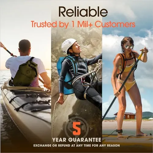 Waterproof Dry Bag-Roll Top Waterproof Backpack Sack Keeps Gear Dry for Kayak with Waterproof Phone Case
