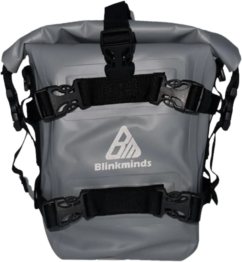 Waterproof Motorcycle Tail Bag 8L Motorcycle Dry Bag Crash Bar Bags used as Motorcycle Luggage Bag Sissy Bar Bag Back Seat Saddle Bag Rack Fender Bag Pouch Dirt Bike Pack for Moto Enduro ATV